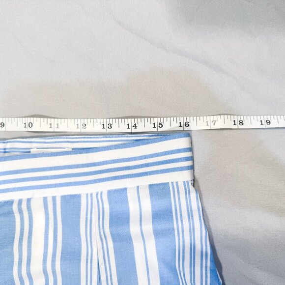 NWT Lemlem x H&M Collaboration Blue & White Striped Tencel Lyocell Skirt Size 10 - Picture 8 of 10